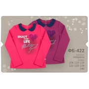 Кофта  для девочки ФБ422 (интерлок) Бемби