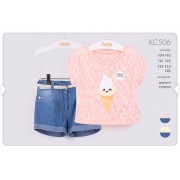 Летний комплект для девочки КС506 Бемби 